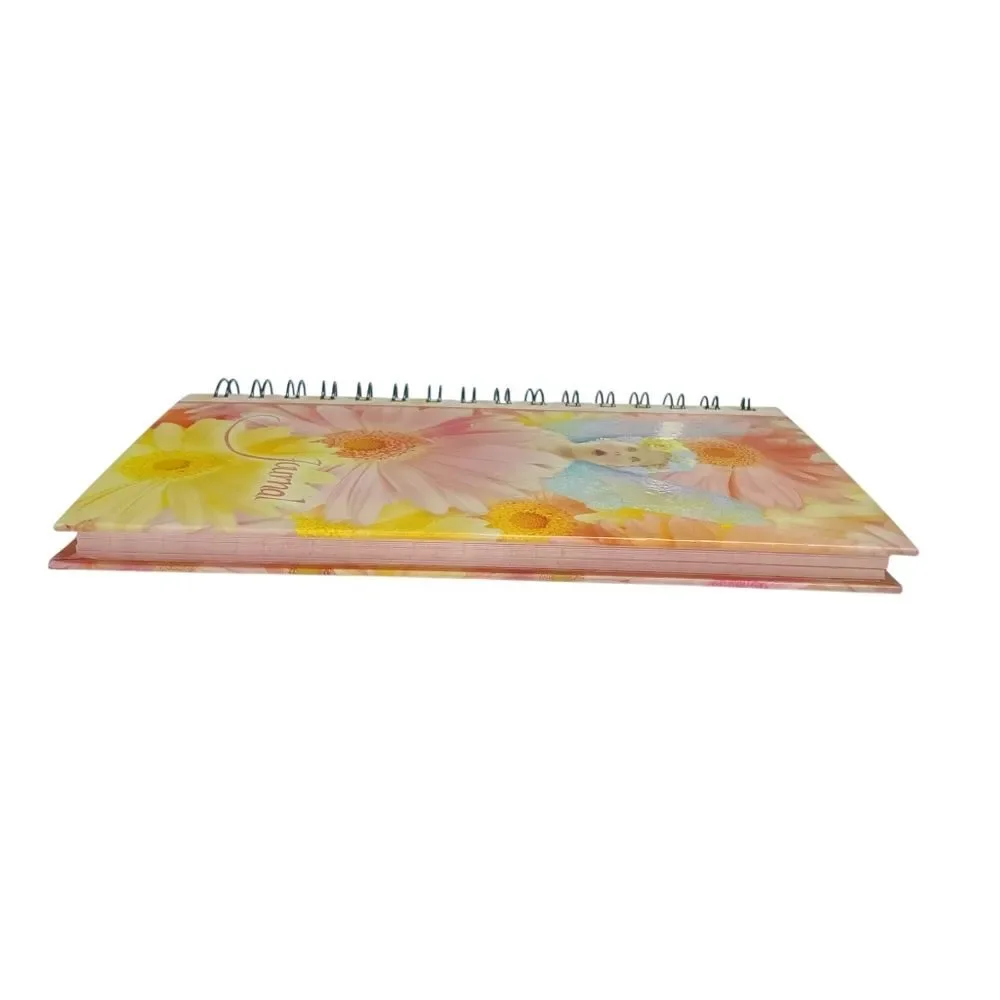 Kathleen Francour Flitterbyes Spiral Journal Floral Fairy Baby Lined Notebook